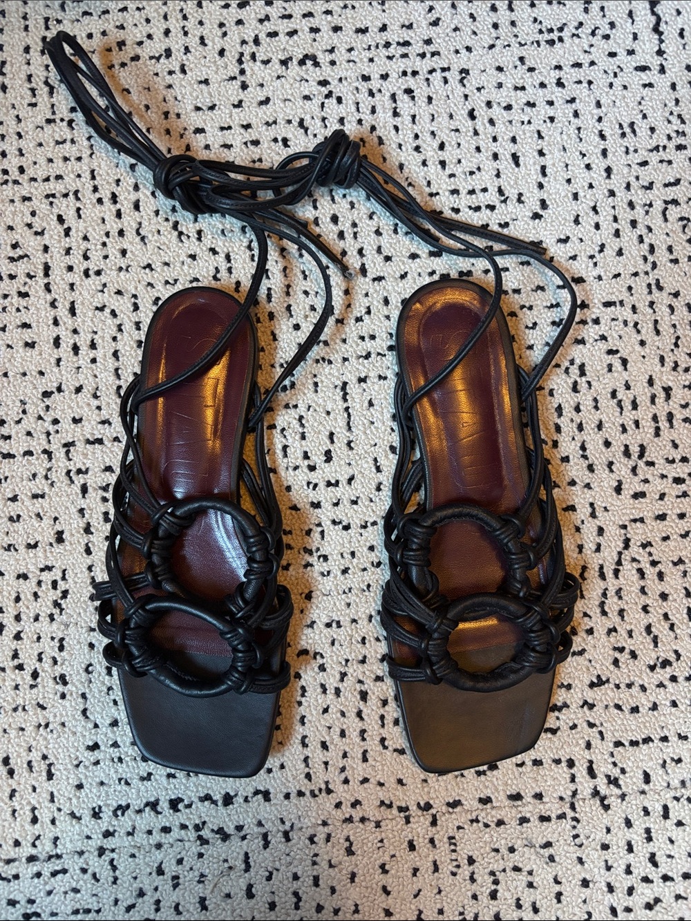 STAUD Leather Sandals 37/US7